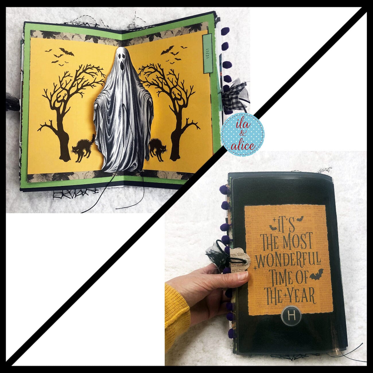 Ghosts in Spooky Town Halloween Junk Journal #3 Journal ila & alice 