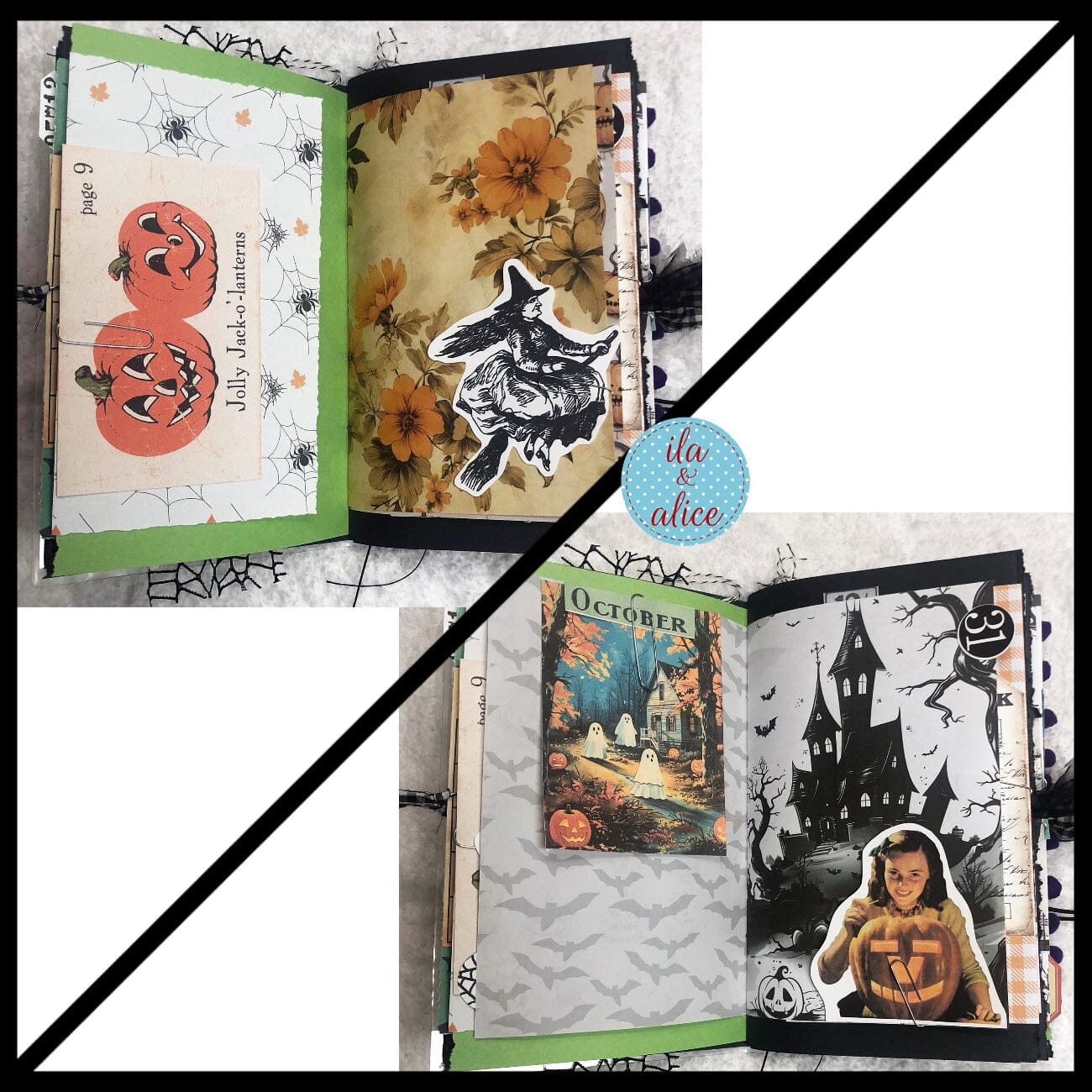 Ghosts in Spooky Town Halloween Junk Journal #2 Journal ila & alice 