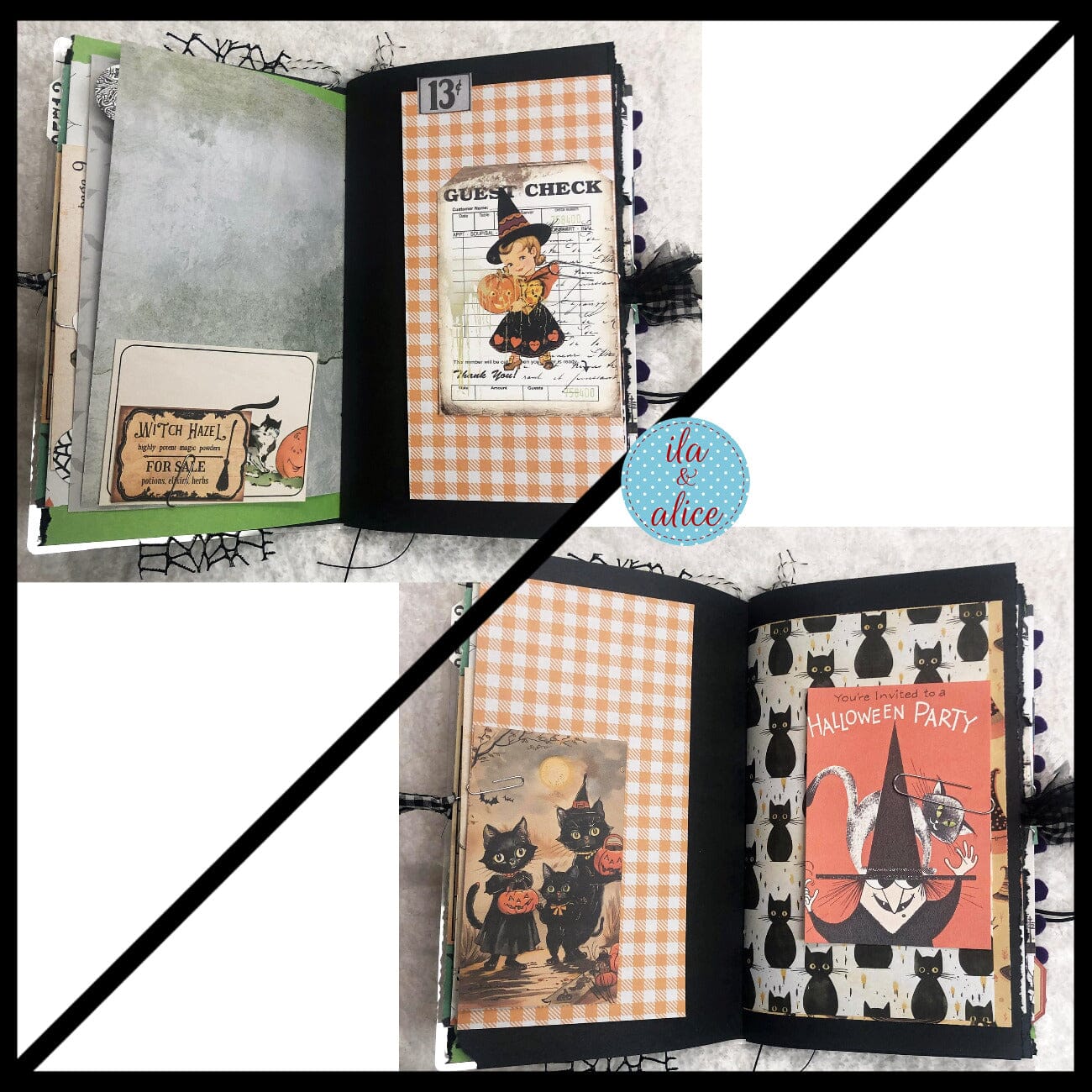 Ghosts in Spooky Town Halloween Junk Journal #2 Journal ila & alice 