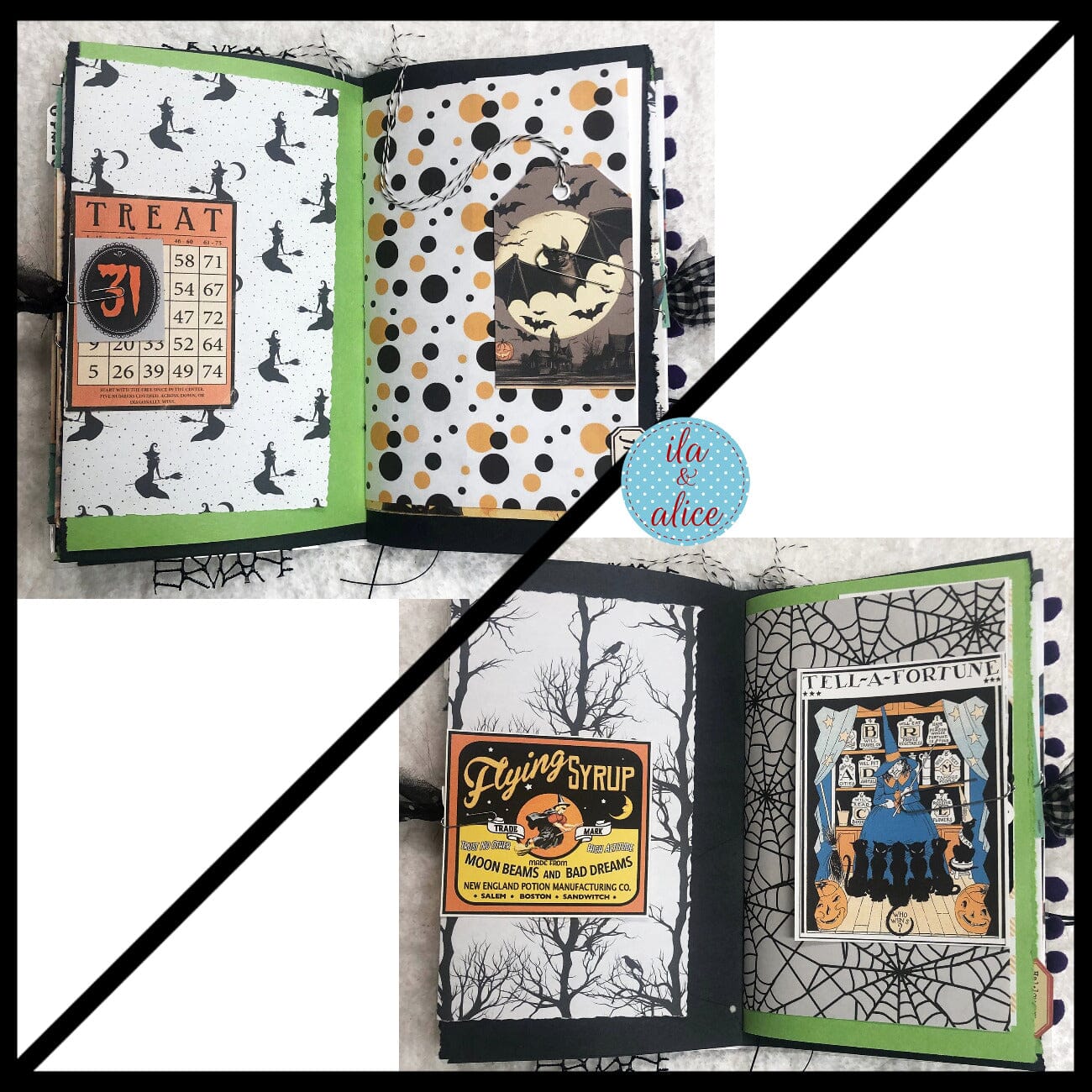 Ghosts in Spooky Town Halloween Junk Journal #2 Journal ila & alice 