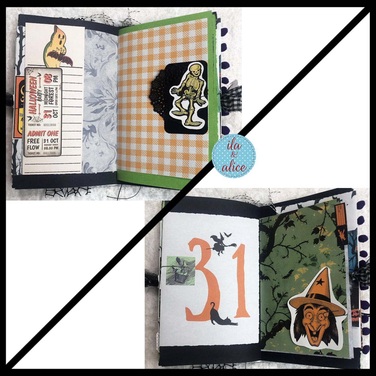 Ghosts in Spooky Town Halloween Junk Journal #4 Journal ila & alice 