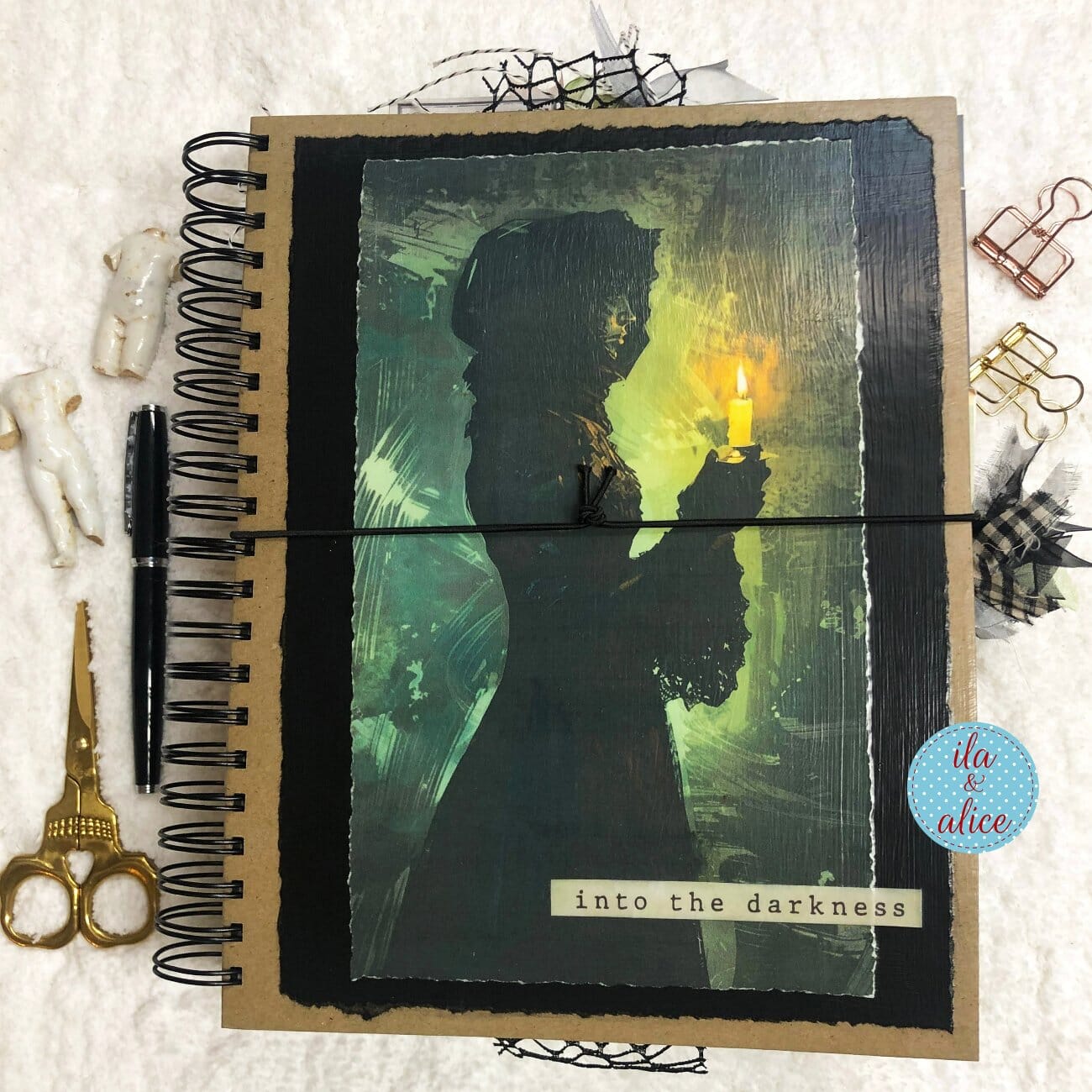 HUGE Dark Creepy Witchy Halloween Journal Journal ila & alice 