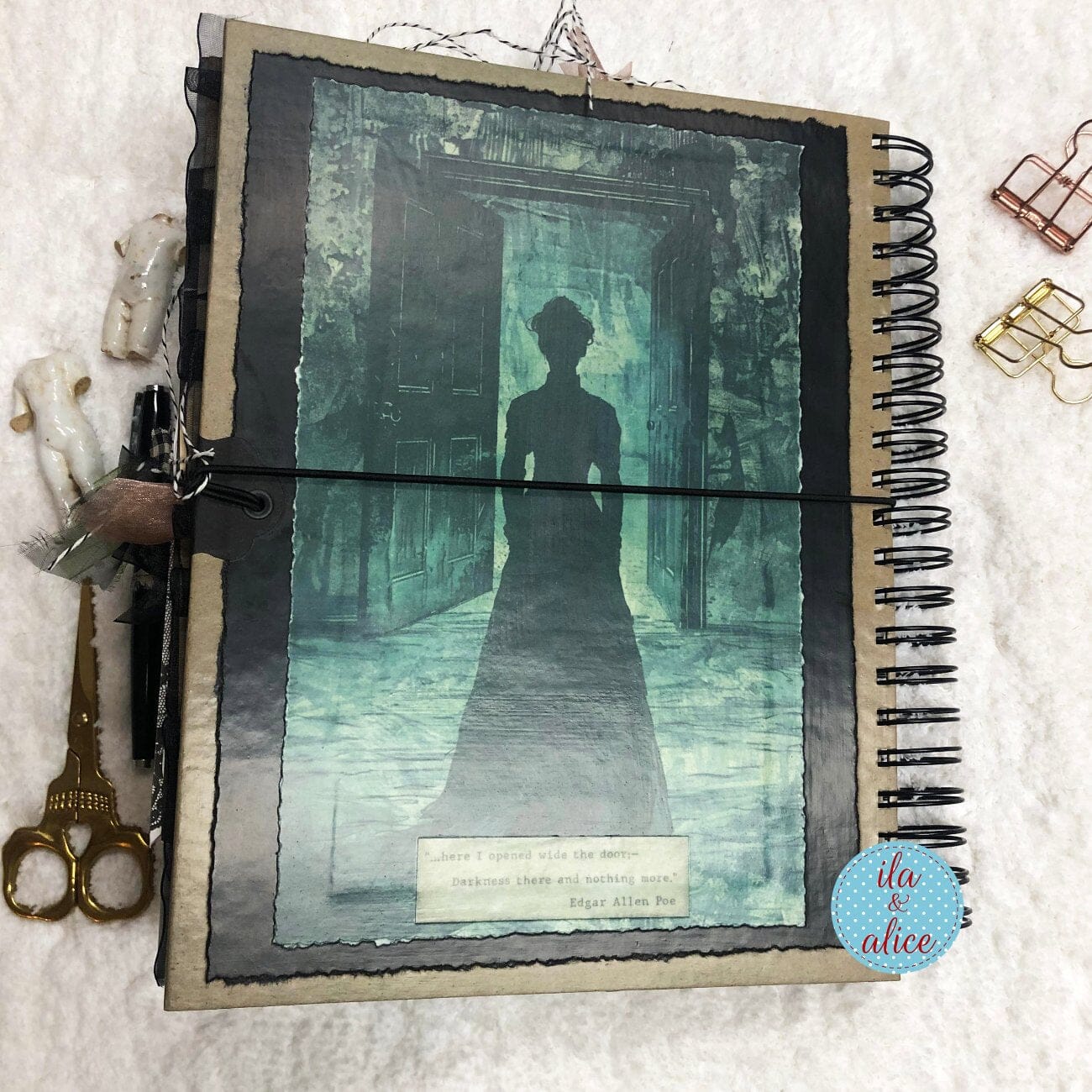 HUGE Dark Creepy Witchy Halloween Journal Journal ila & alice 