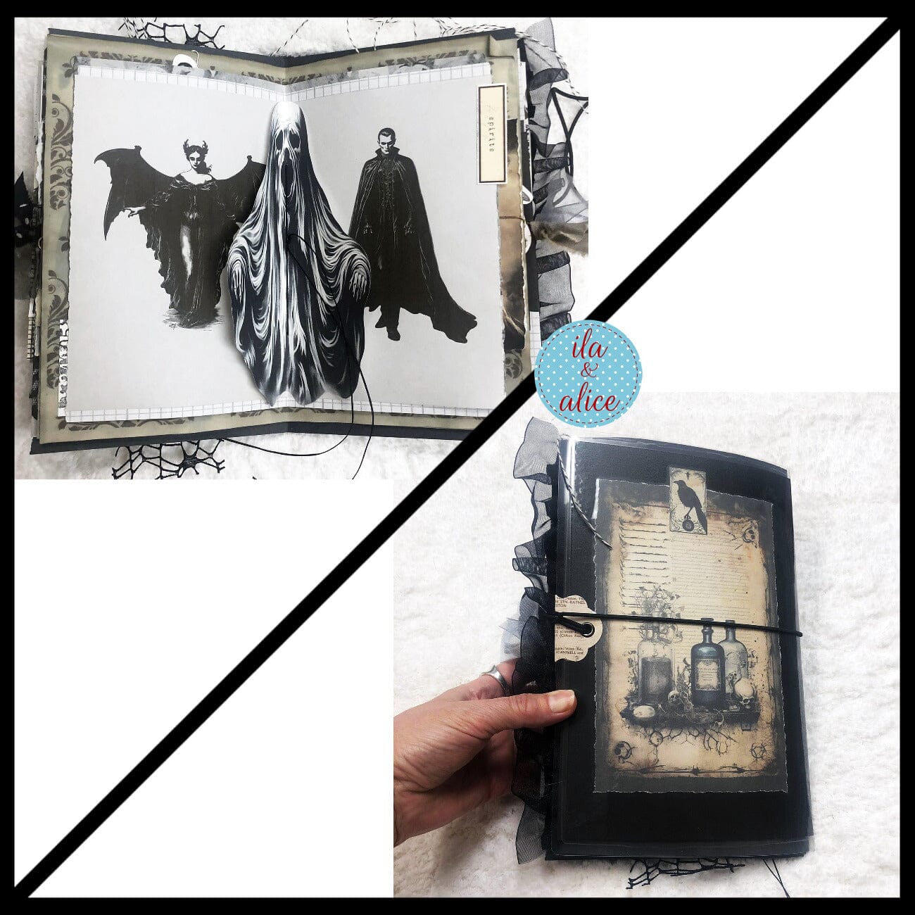 Dark Sinister Night Halloween Junk Journal #2 Journal ila & alice 