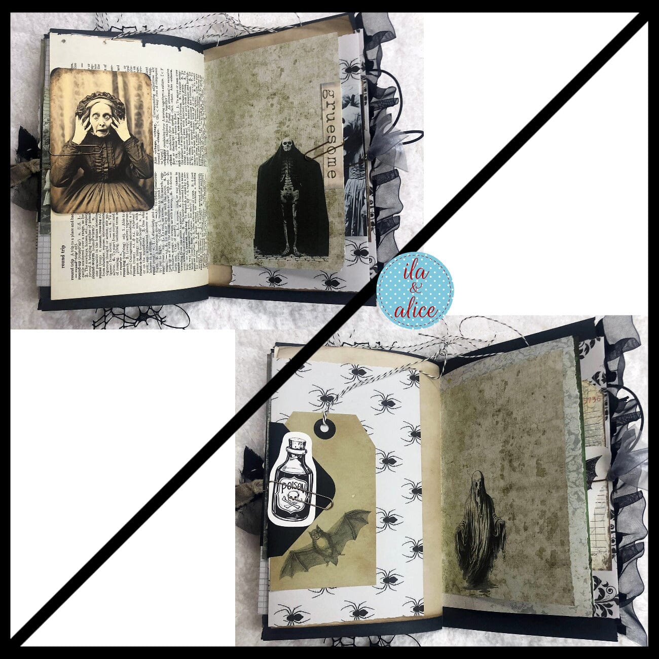 Dark Sinister Night Halloween Junk Journal #3 Journal ila & alice 