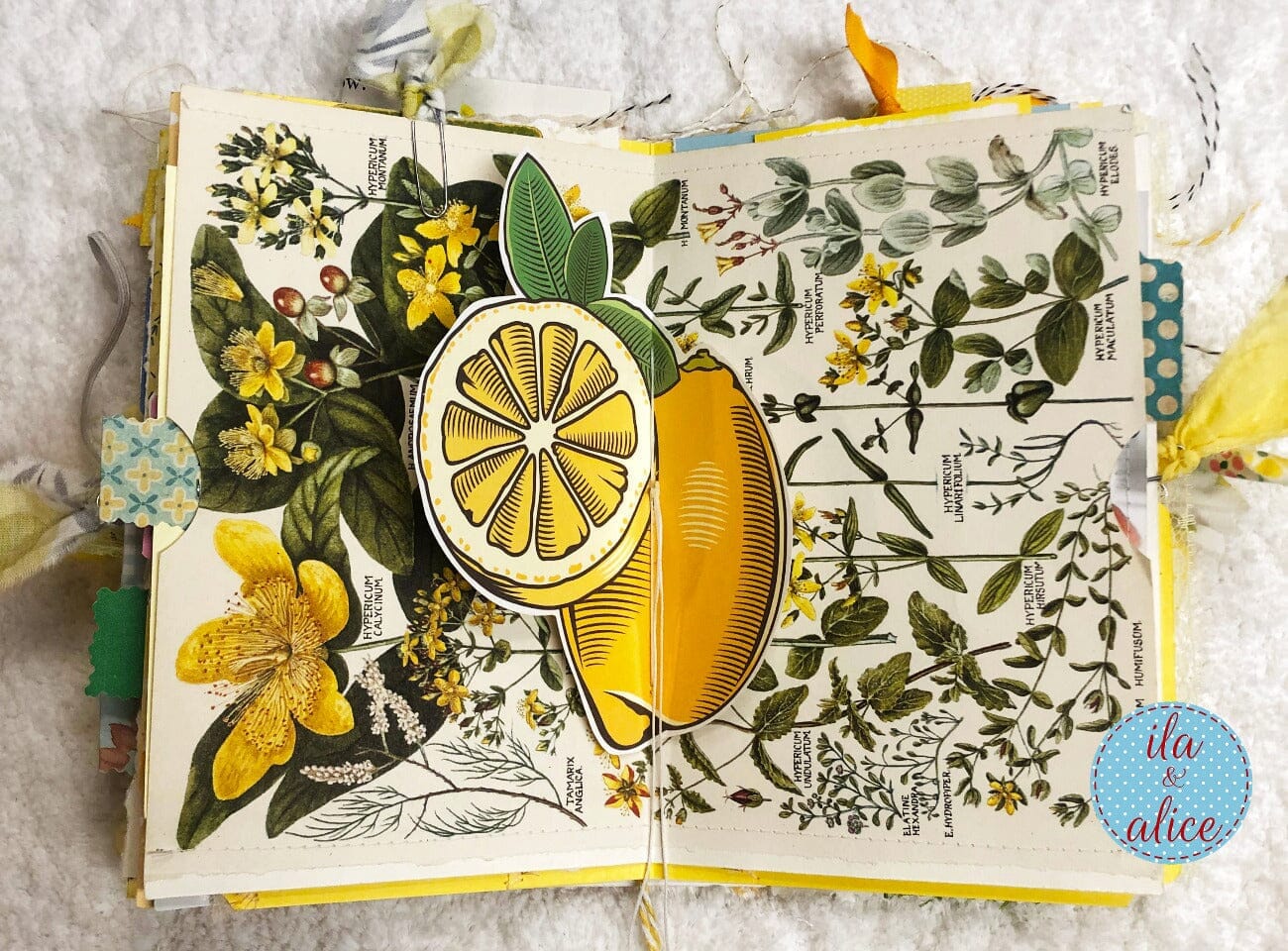 BIG Chunky Yellow Themed Junk Journal (from YouTube) Journal ila & alice 