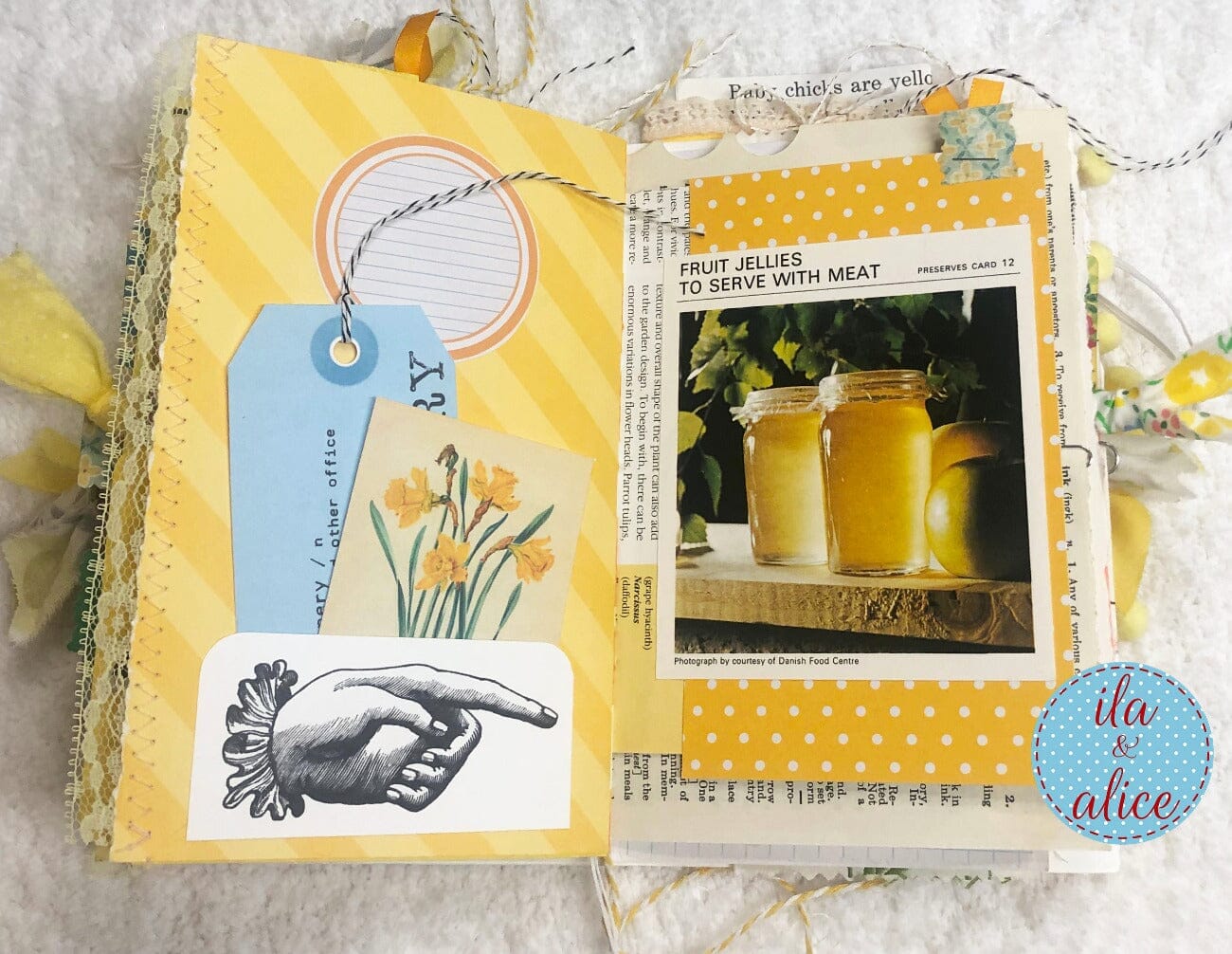 BIG Chunky Yellow Themed Junk Journal (from YouTube) Journal ila & alice 